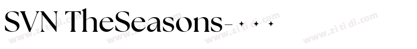 SVN TheSeasons字体转换 SVN TheSeasons字体转换